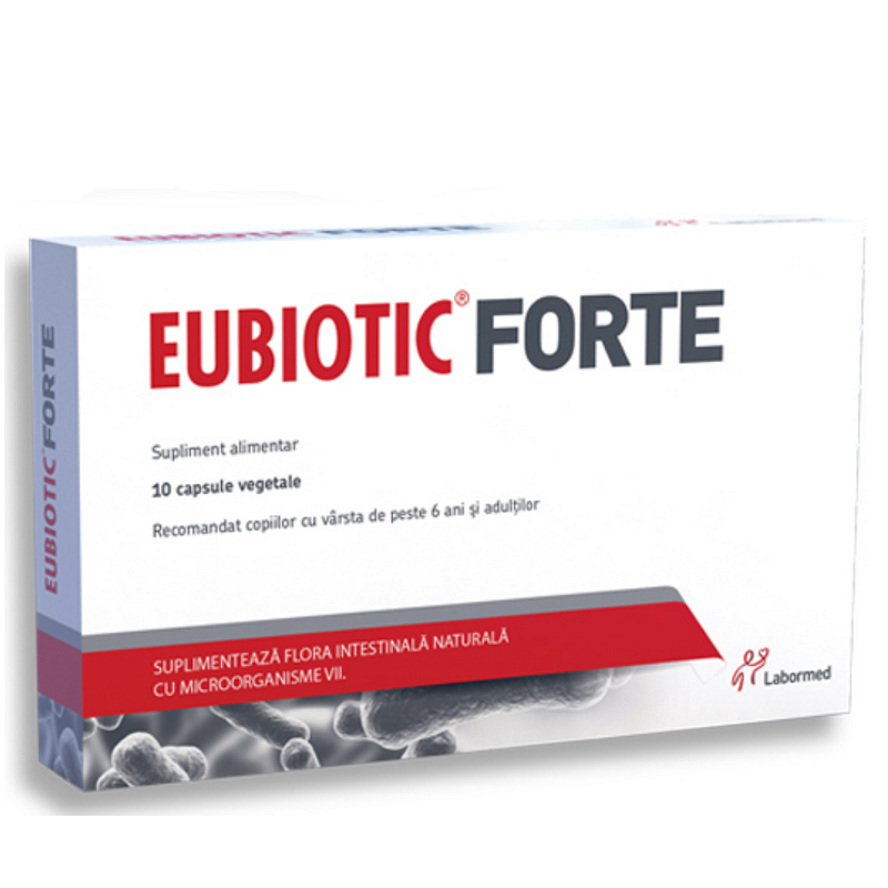 Probiotice si prebiotice - Eubiotic forte x 10 capsule, medik-on.ro