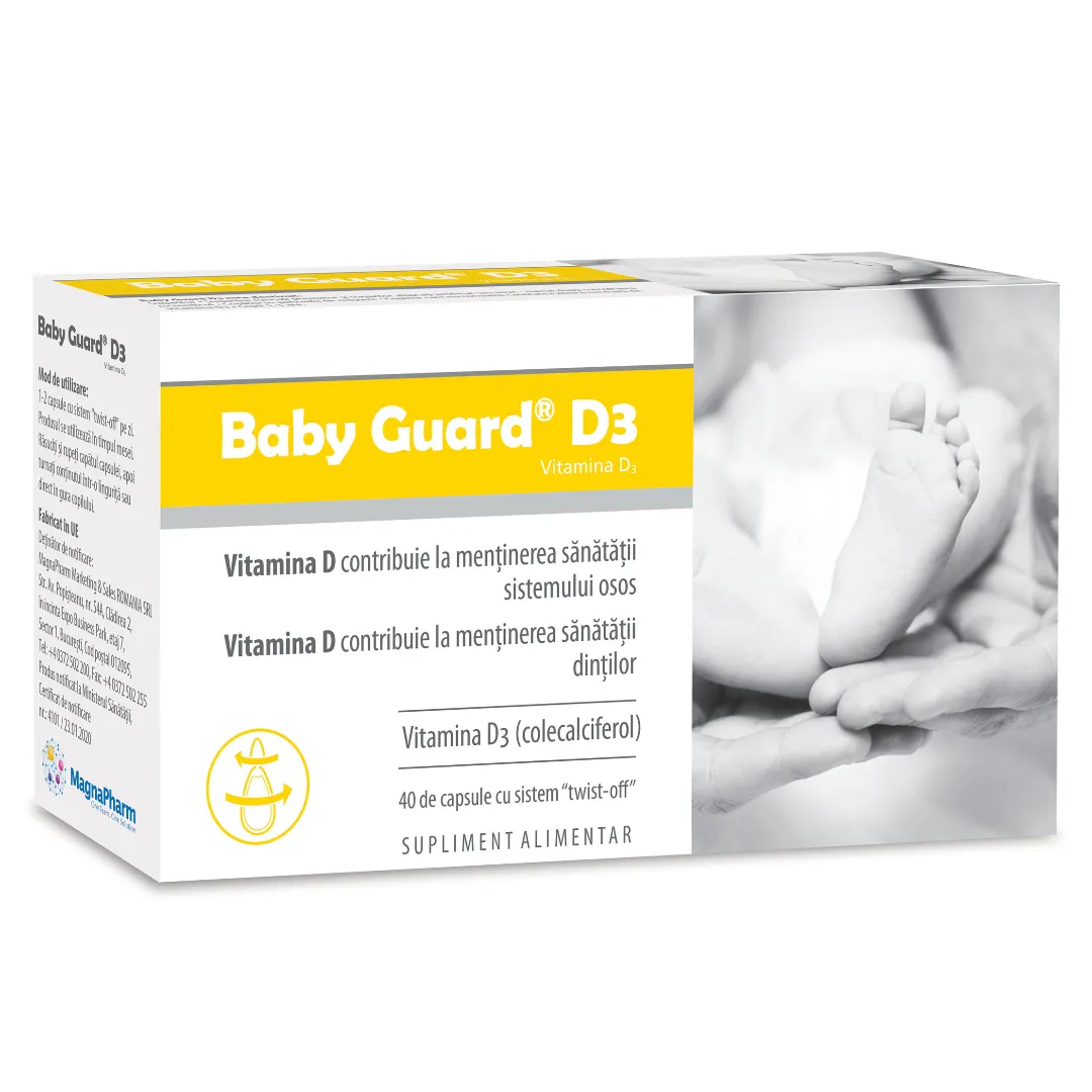 Vitamine - Evital Baby guard D3 x 40 capsule, medik-on.ro