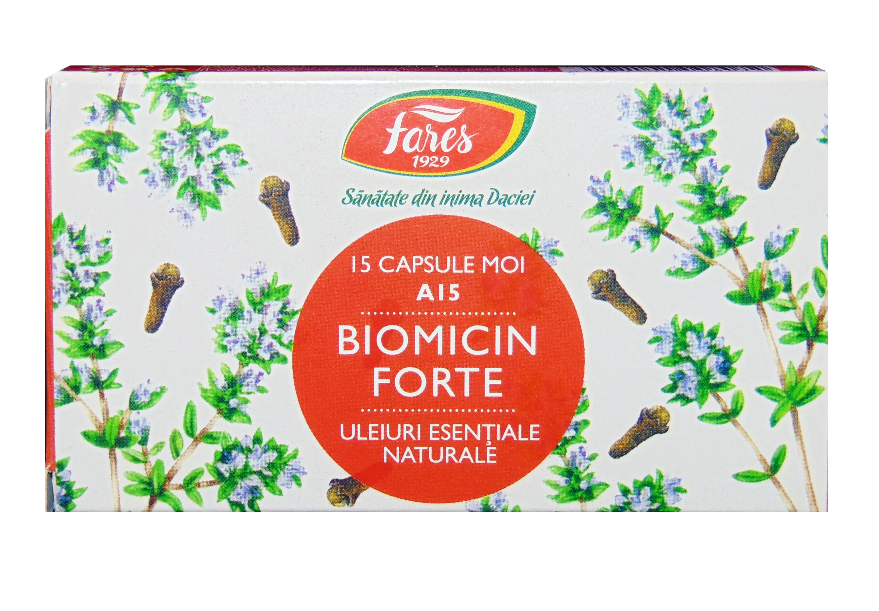 Raceala si gripa - Fares Biomicin Forte x 15 capsule, medik-on.ro