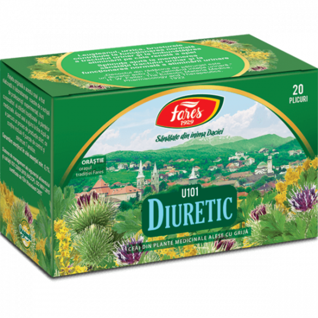 Ceaiuri - Fares ceai diuretic x 20 plicuri, medik-on.ro