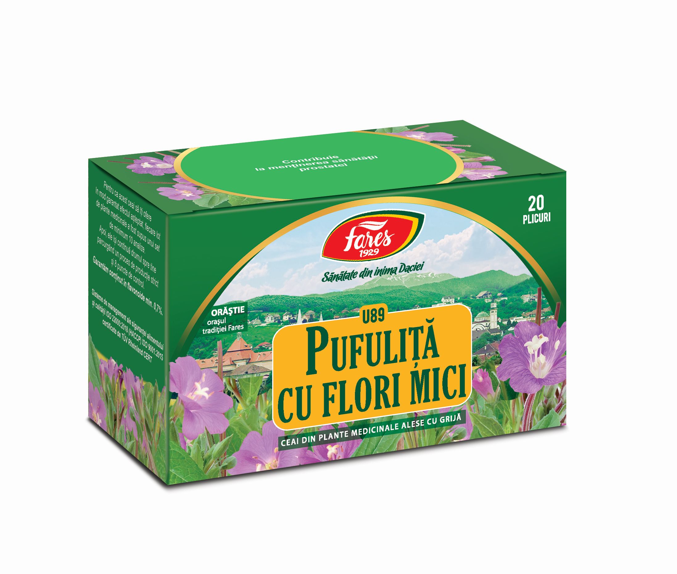 Ceaiuri - Fares ceai Pufulita cu flori mici x 20 plicuri, medik-on.ro