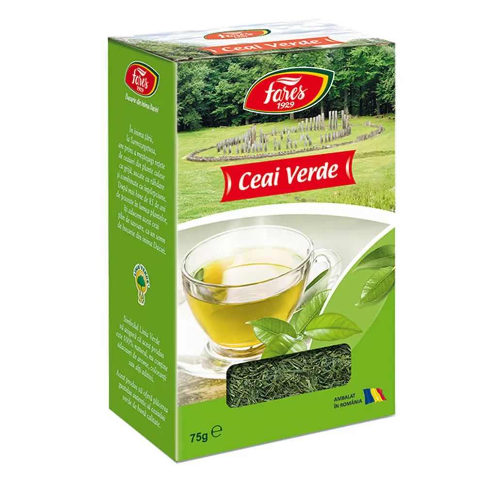 Ceaiuri - Fares ceai verde x 75 grame, medik-on.ro