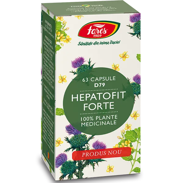 Hepatoprotectoare - Fares Hepatofit forte x 63 capsule, medik-on.ro