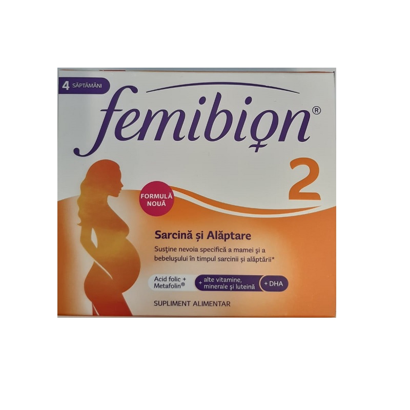 Vitamine si antiemetice - Femibion sarcina si alaptare 2 duo pack (30 capsule + 30 comprimate), medik-on.ro
