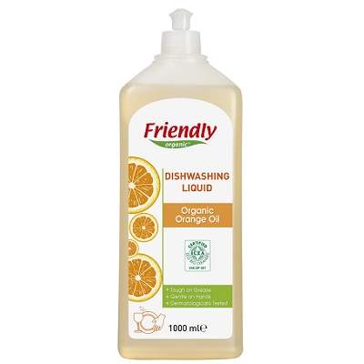 Detergenti si dezinfectanti - Friendly Detergent manual de vase cu miros de portocale x 1000ml, medik-on.ro