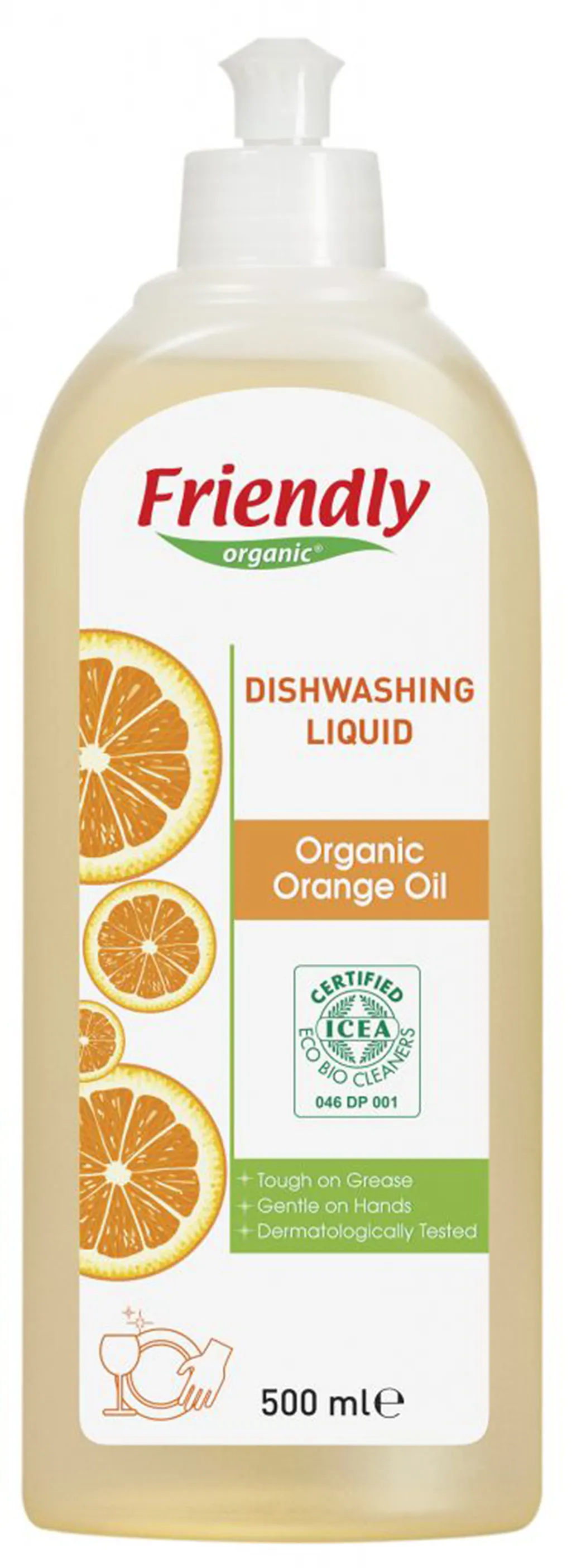 Detergenti si dezinfectanti - Friendly detergent vase manual portocale x 500 ml, medik-on.ro