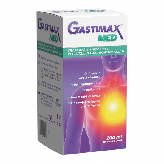 Antiacide - Gastimax Med suspensie orala x 200ml, medik-on.ro