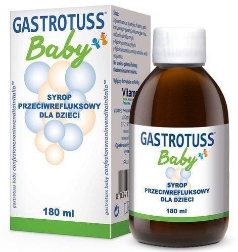 Enzime digestive - Gastrotuss Baby sirop anti-reflux x 180ml, medik-on.ro