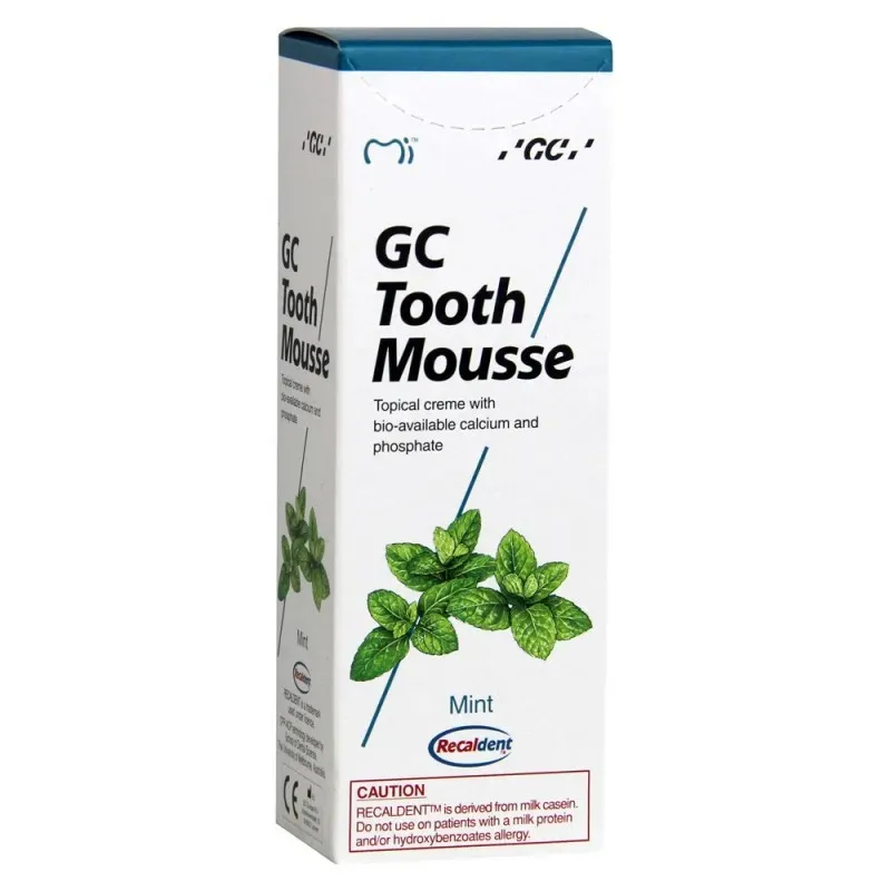 Paste de dinti - GC Tooth Mousse pasta de dinti remineralizanta cu aroma de menta x 40 grame, medik-on.ro