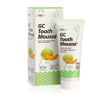 Paste de dinti pentru copii - GC Tooth Mousse pasta de dinti remineralizanta cu aroma de pepene galben x 40 grame, medik-on.ro