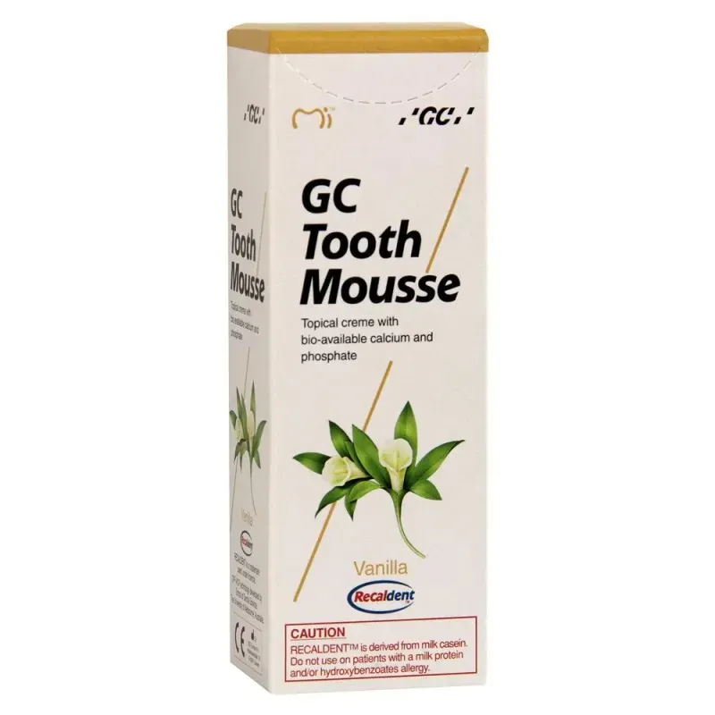 Paste de dinti - GC Tooth Mousse pasta de dinti remineralizanta cu aroma de vanilie x 40 grame, medik-on.ro