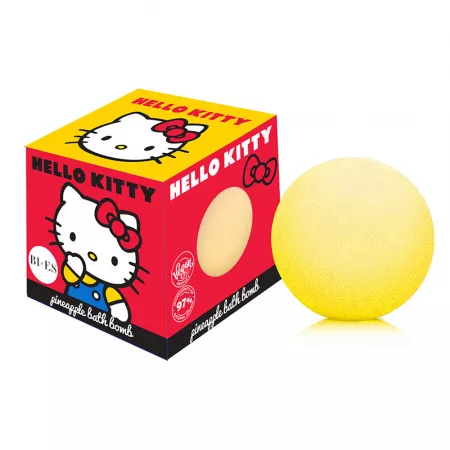 Joaca in apa - Hello Kitty Bomba de baie cu aroma de Ananas x 165 grame, medik-on.ro