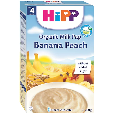Cereale - Hipp cereale cu piersici si banane x 250 grame, medik-on.ro