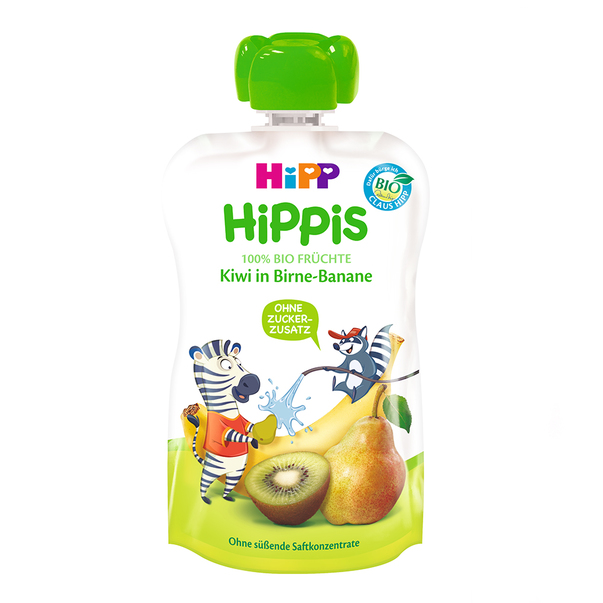Piureuri (borcan/pouch) - Hipp Hippis piure para banane si kiwi x 100 grame, medik-on.ro