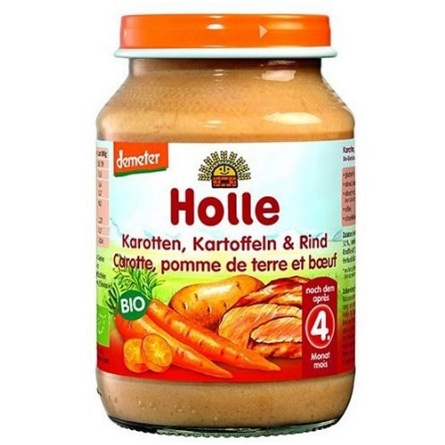 Piureuri (borcan/pouch) - Holle piure cu morcov, cartof si vita x 190 grame, medik-on.ro