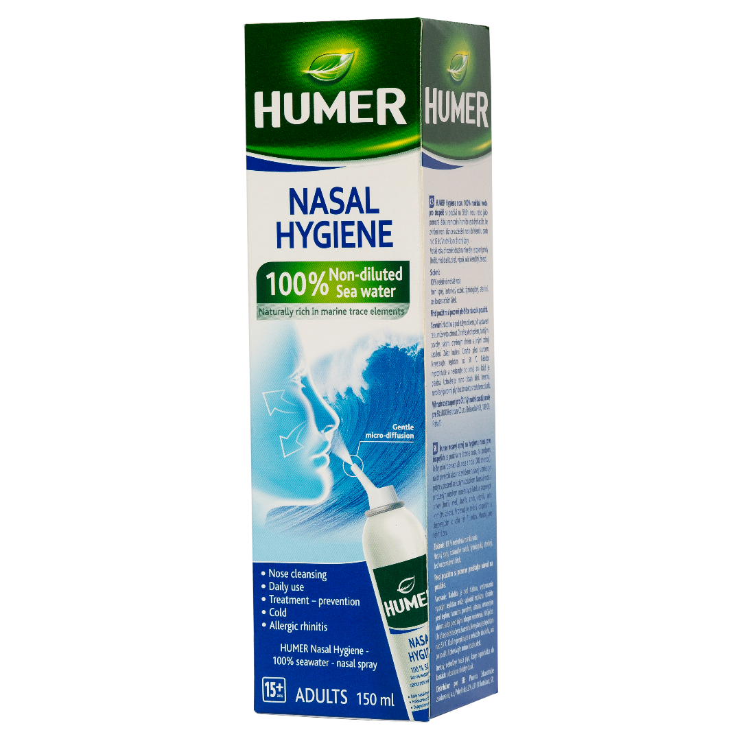 Solutii nazale - Humer Spray nazal cu apa de mare pentru adulti x 150 ml, medik-on.ro