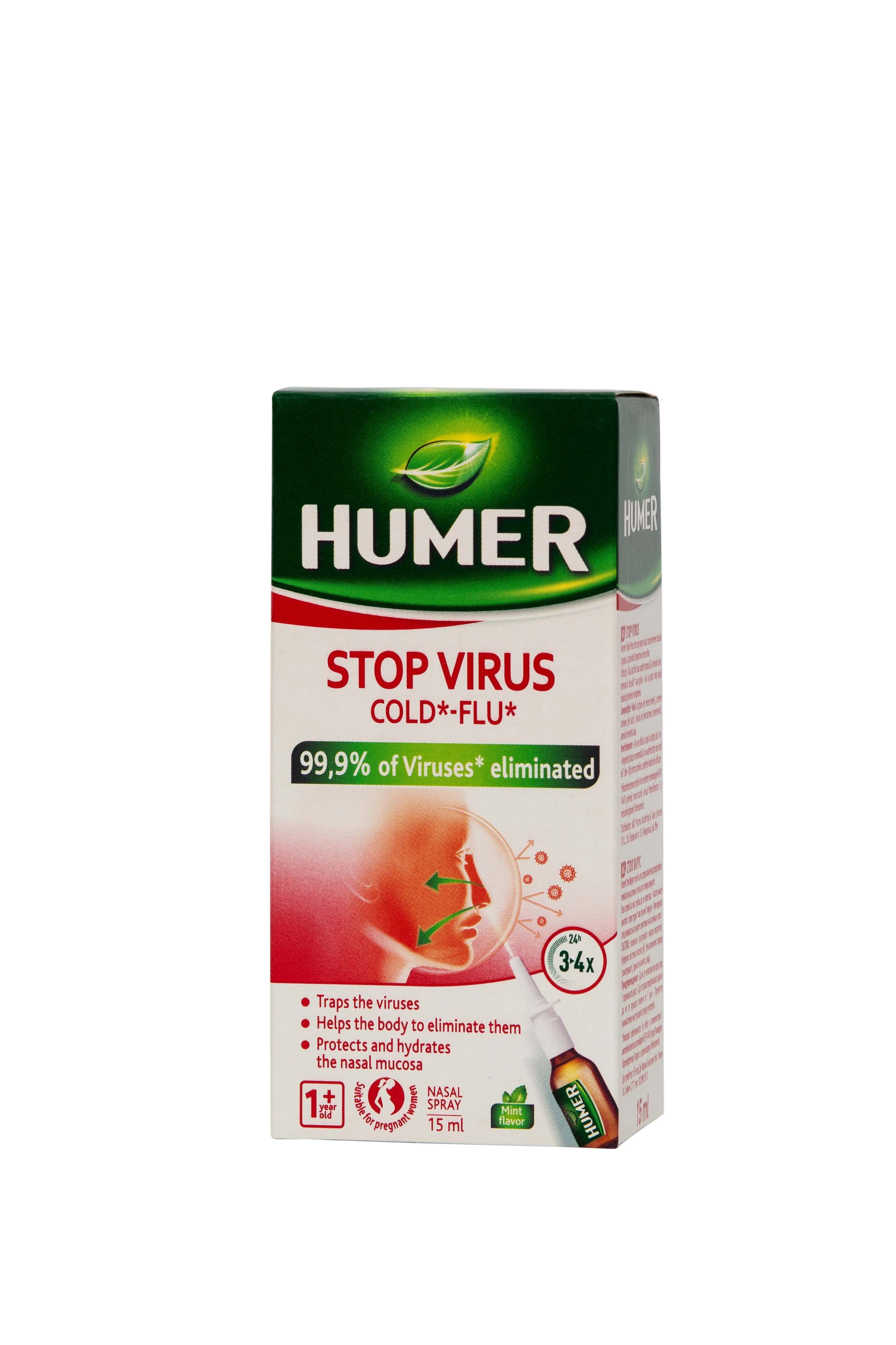 Solutii nazale - Humer Spray nazal Stop virus x 15ml, medik-on.ro