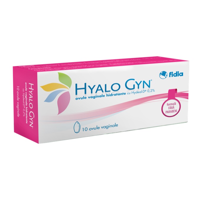 Antimicotice si probiotice locale (zona genitala) - Hyalo Gyn x 10 ovule, medik-on.ro