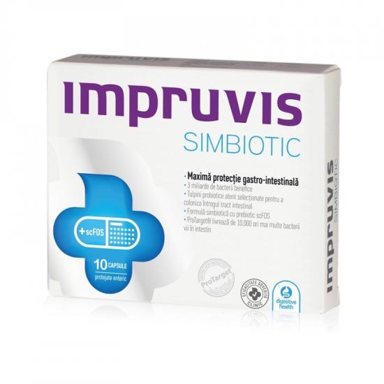 Probiotice si prebiotice - Impruvis Simbiotic x 10 capsule, medik-on.ro