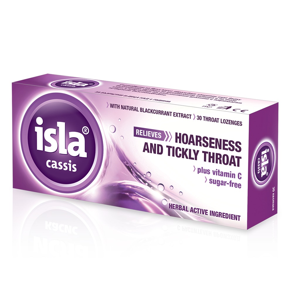 Tratament tuse - Isla Cassis + Vitamina C x 30 comprimate, medik-on.ro