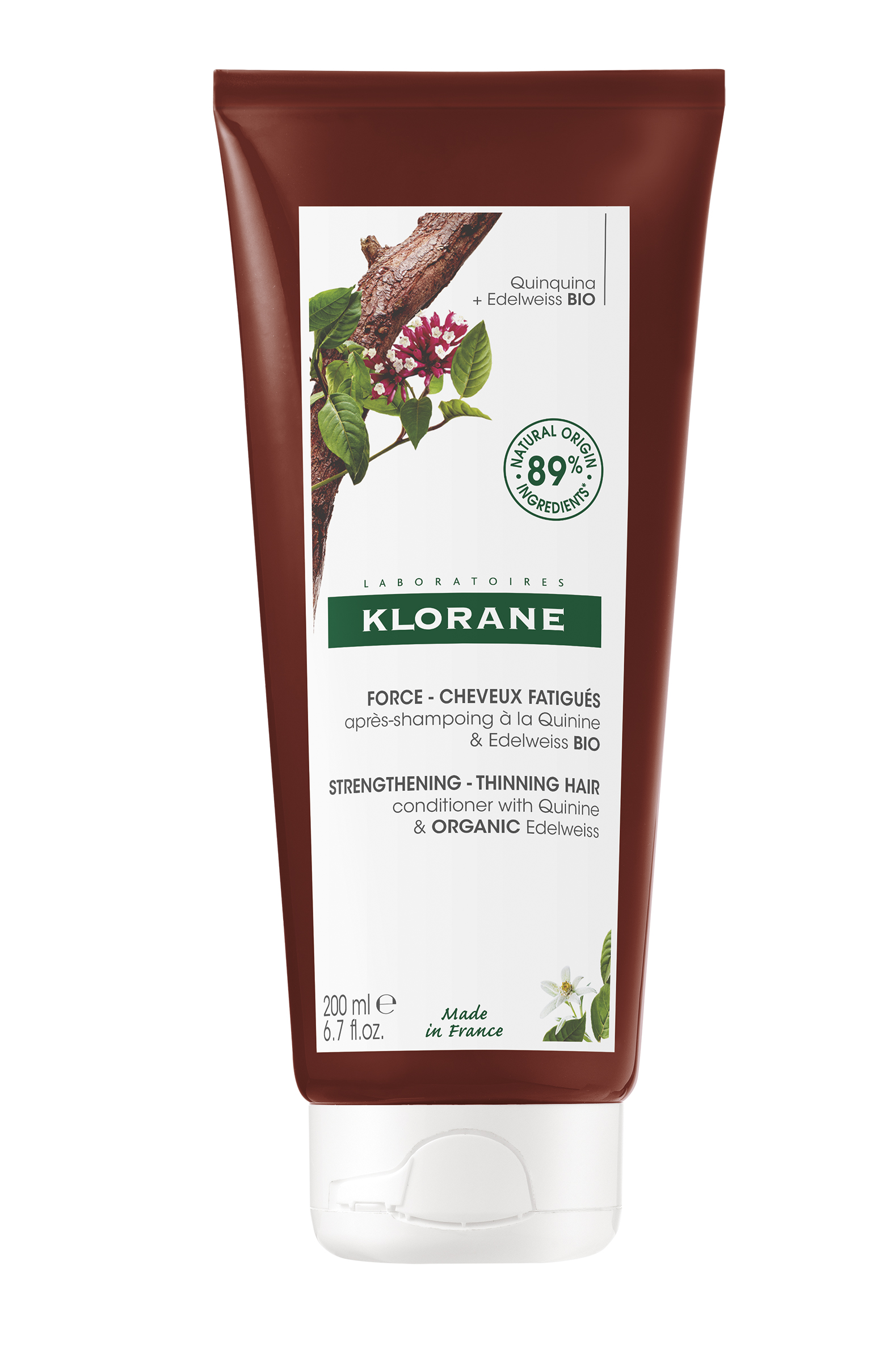 Balsam, masca par - Klorane Hair balsam cu chinina si floare de colt x 200ml, medik-on.ro