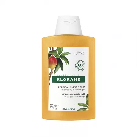 Sampon - Klorane Hair Sampon hranitor cu unt de mango pentru par uscat x 200ml, medik-on.ro