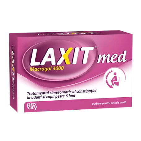 Constipatie - Laxit Med pulbere pentru solutie orala x 20 plicuri, medik-on.ro