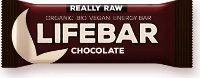 Batoane RAW vegane - Lifebar baton cu ciocolata raw eco x 47 grame , medik-on.ro