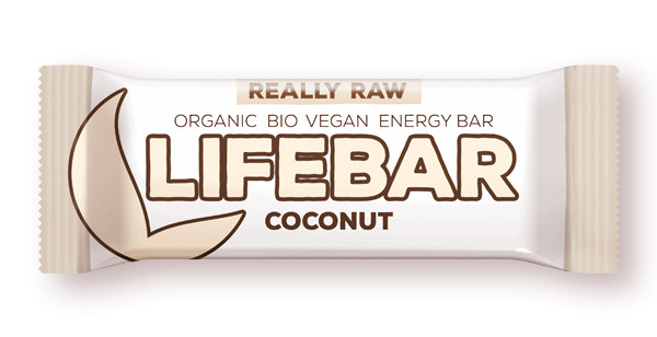 Batoane RAW vegane - Lifebar baton cu cocos raw eco x 47 grame, medik-on.ro