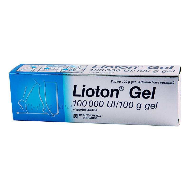 OTC - medicamente fara reteta - Lioton gel 100000ui gel x 100 grame, medik-on.ro