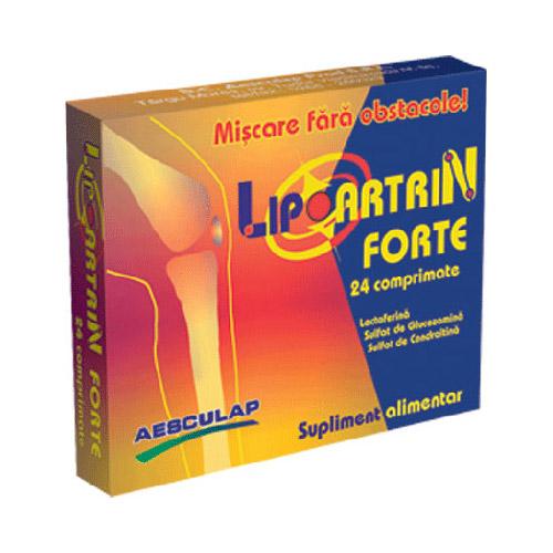 Suplimente - LipoArtrin Forte x 24 comprimate, medik-on.ro