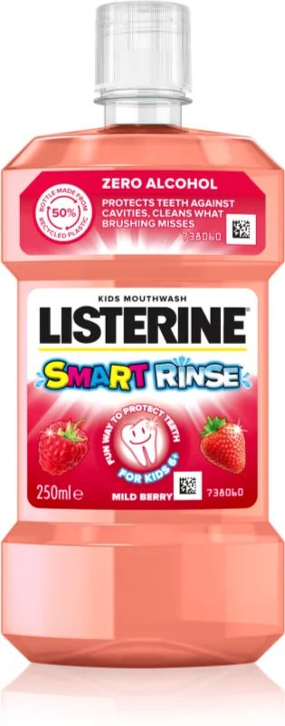 Apa de gura - Listerine Apa de gura pentru copii Smart Rinse Kids x 250ml, medik-on.ro