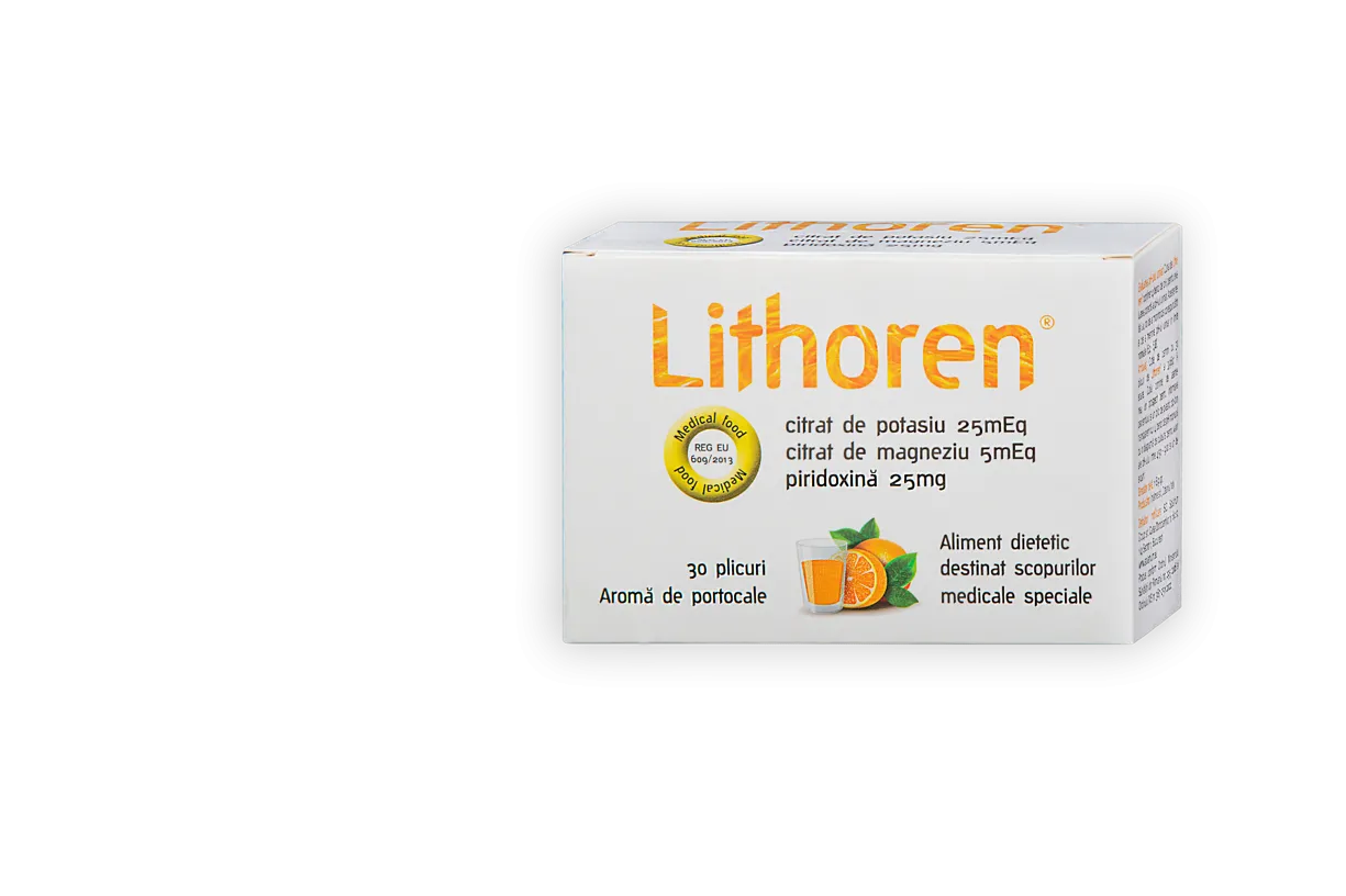 Dezinfectante urinare - Lithoren pulbere solutie orala x 30 plicuri, medik-on.ro