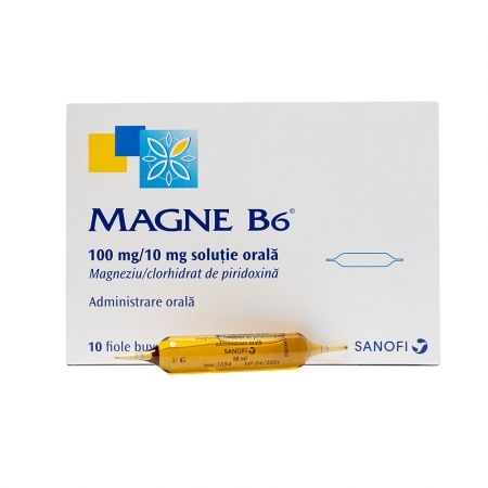 OTC - medicamente fara reteta - Magne B6 solutie orala 100mg/10mg x 10 fiole, medik-on.ro