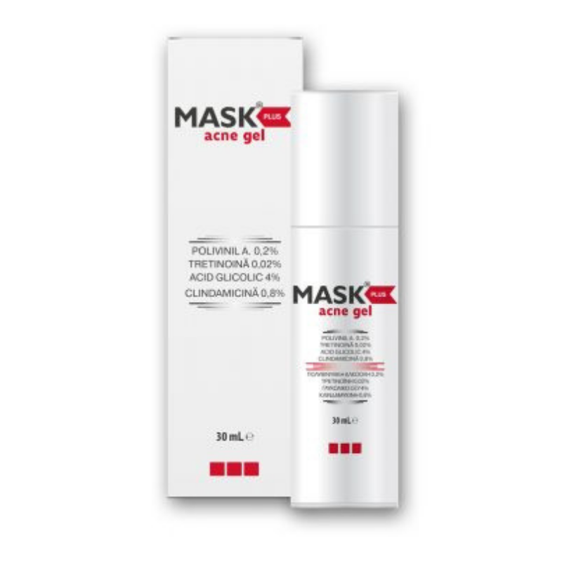Ingrijire ten gras-acneic - Mask Plus gel anti-acnee x 30ml, medik-on.ro