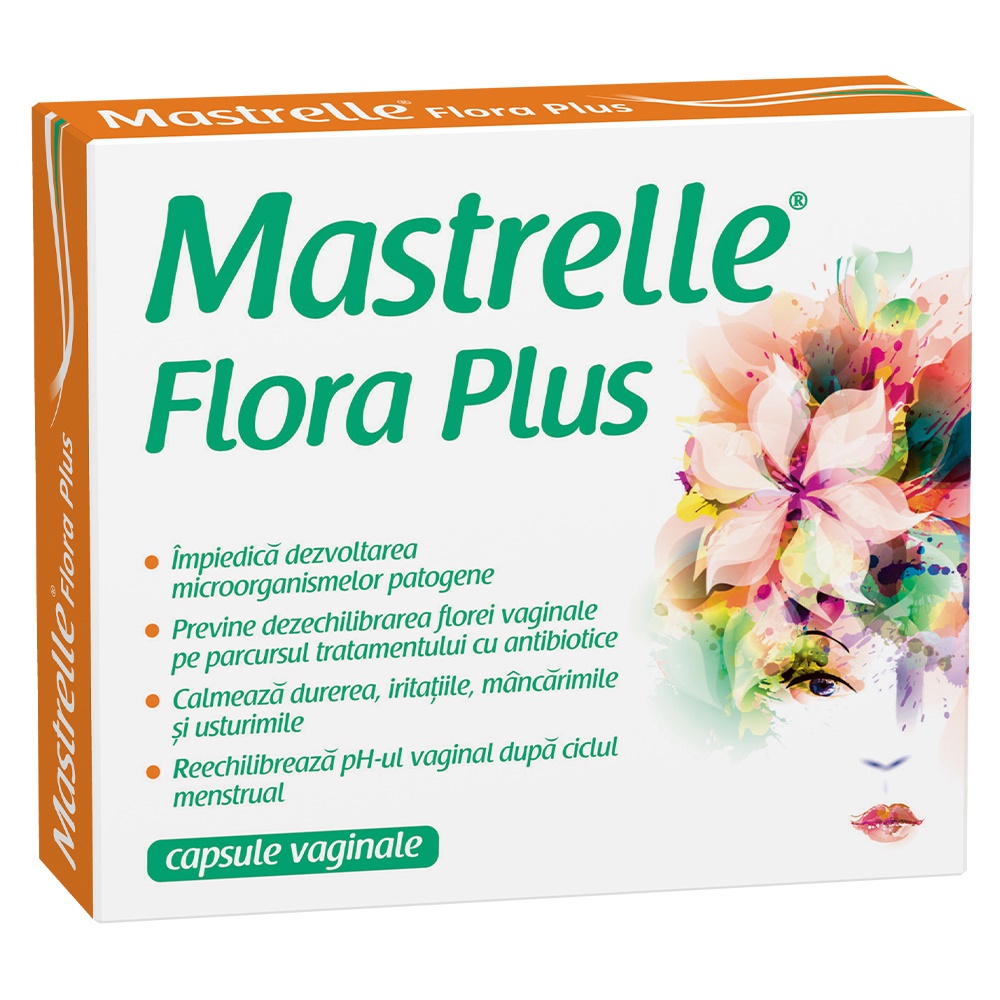 Antimicotice si probiotice locale (zona genitala) - Mastrelle Flora plus x 10 capsule vaginale, medik-on.ro