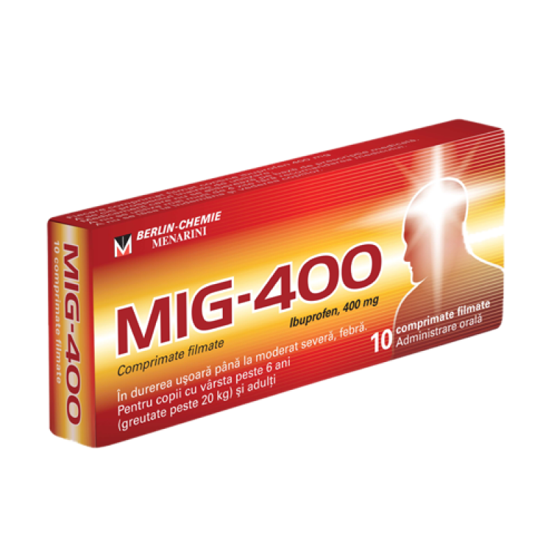 OTC - medicamente fara reteta - MIG-400 400mg x 10 comprimate, medik-on.ro