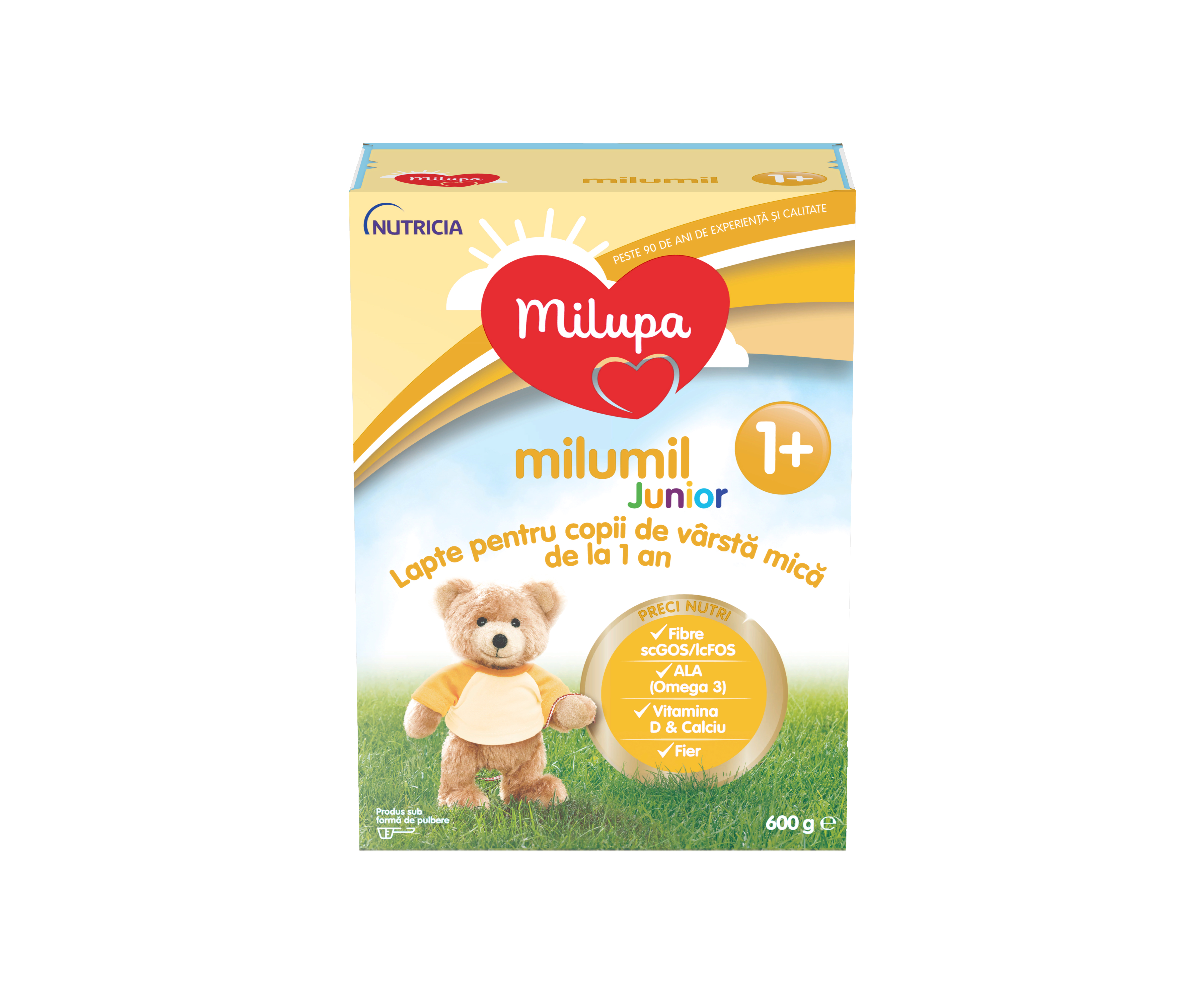 Formule de lapte praf - Milupa Milumil Junior 1+, lapte praf de la 1 an, 600 grame, medik-on.ro