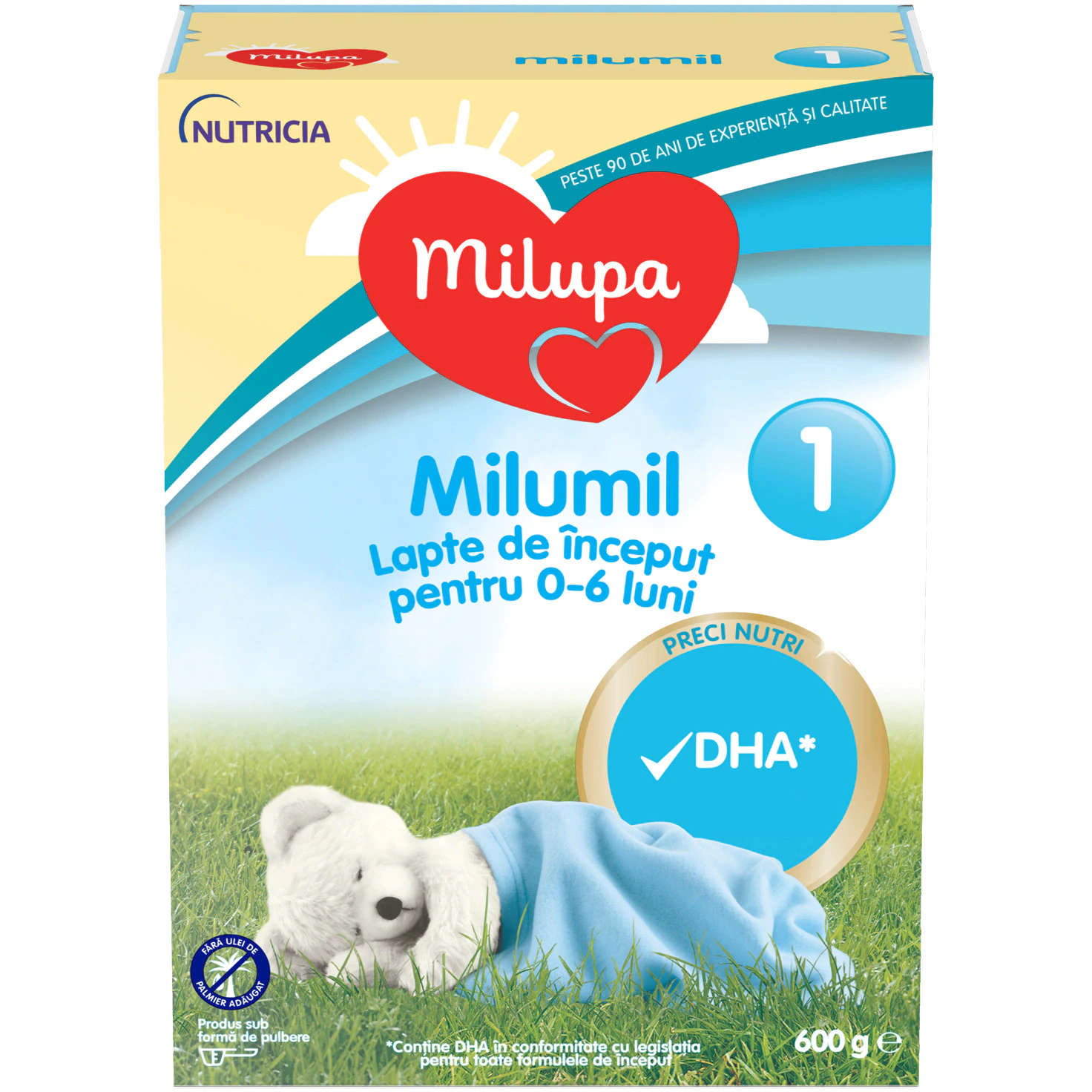 Formule de lapte praf - Milupa Milumil Lapte praf 1, de la nastere, 600 grame, medik-on.ro