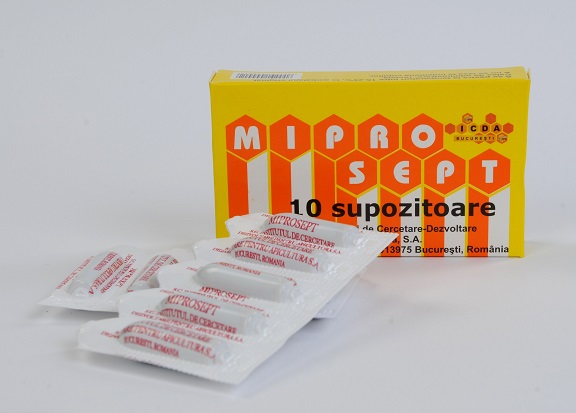 Hemoroizi - Miprosept supozitoare x 10 bucati, medik-on.ro