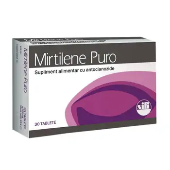 Suplimente si tratamente - Mirtilene puro x 30 tablete, medik-on.ro