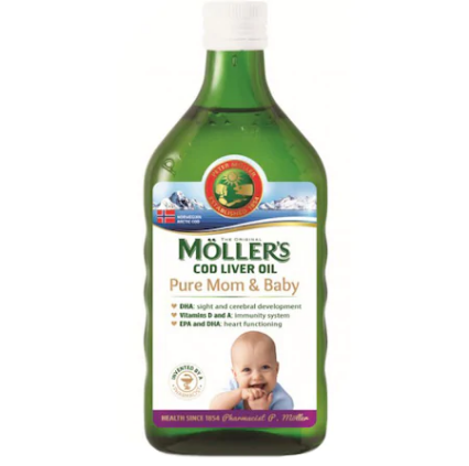 Vitamine - Moller's Cod Liver Oil Mom and Baby x 250ml, medik-on.ro