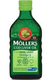 Vitamine - Moller`s Cod Liver Oil Omega 3 aroma de mere verzi x 250 ml, medik-on.ro