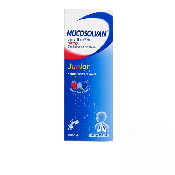 OTC - medicamente fara reteta - Mucosolvan Junior sirop 15mg/5ml x 100ml, medik-on.ro