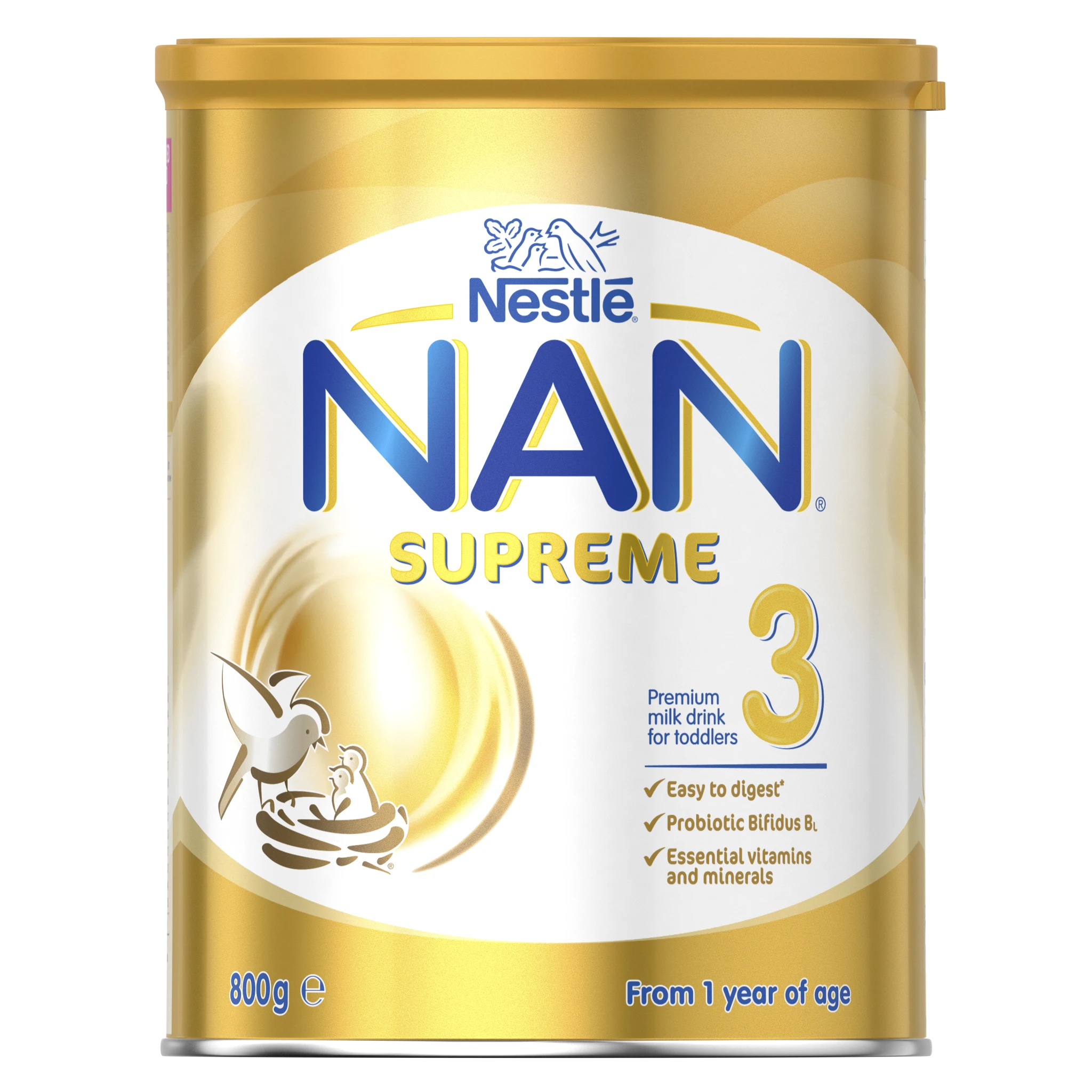 Formule de lapte praf - Nestle Nan 3 Supreme Pro, formula lapte praf de la 1 an, 800 grame, medik-on.ro