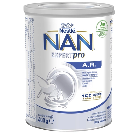 Formule speciale de lapte praf - Nan Expert Pro AR, formula de lapte praf anti-regurgitatii x 400 grame, medik-on.ro