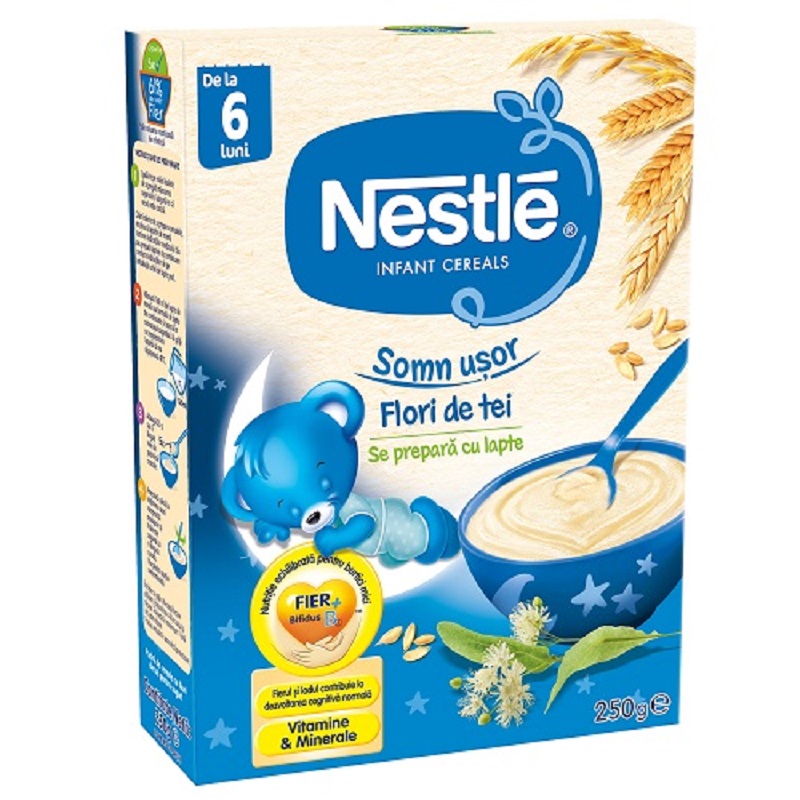 Cereale - Nestle Cereale Somn usor cu flori de tei x 250 grame, medik-on.ro