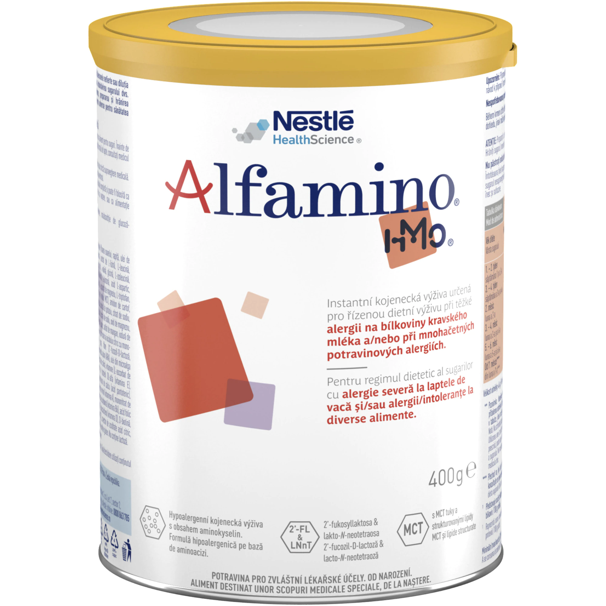 Formule speciale de lapte praf - Nestle Formula de lapte praf Alfamino, de la nastere, 400 grame, medik-on.ro