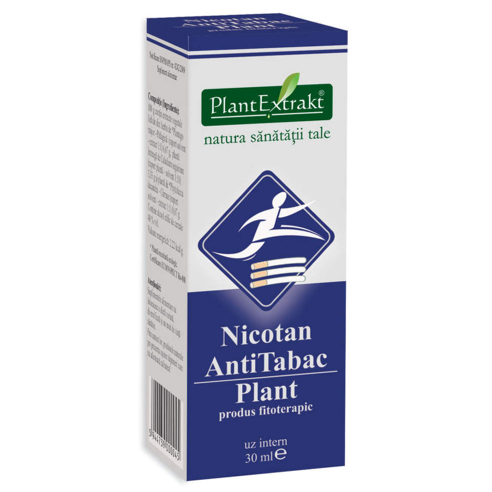 Extracte gemoderivate - Nicotan Antitabac plant x 30ml (impotriva dependentei de tutun), medik-on.ro