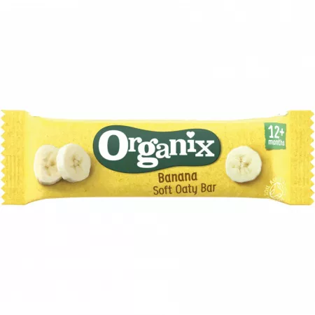 Biscuiti si pufuleti - Organix Baton eco cu ovaz integral si banane, de la 12 luni x 23 grame , medik-on.ro